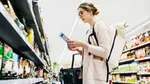 A women shopping in a grocery store
