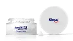 Signal toothpaste tablets in jar.